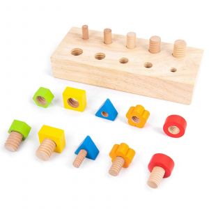 Jouet Éducatif Interactif 3d Pour Enfants, Jeu De Simulation D'écrous Et De Vis, Puzzle De Couleurs, Correspondance Des Formes, Cadeau De Fête - Neuf