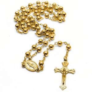 Kal-Saint Vierge Marie Collier Chapelet Catholique Femme Homme, Pendentif Croix Chrétienne Médaille Saint Vierge Marie Bijoux Communion Baptême Amulette - Neuf