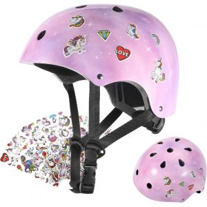Subzonal-Casque Pour Enfants Filles Pour V&eacute;lo Et Planche &Agrave; Roulettes, Ajustable, Pour Le Cyclisme, Le Roller, Le V&eacute;lo Et La Trottinette - Neuf