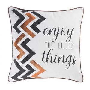 Housse De Coussin Modele Enjoy The Little Things - Neuf