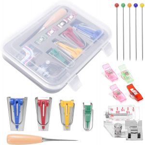 Les Biais De Dispositifs Accessoires De Couture Bande De Décisions Kit De 6 Mm 12 Mm 18 Mm 25 Mm Diy Couture Outil De Tissu En Biais Avec Broches À Coudre Poinçon Bande De Pieds - Neuf