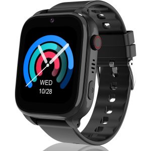 Montre Connectée Enfant Gps, Smartwatch Enfant Avec 4g Appel, Chat Vidéo/Vocal, Réveil, Sos, Sommeil, Mode Classe, Jeux, Calendrier, Calculatrice, Réponse Automatique, Ip68 Montre Gps Enfant[Z1382] - Neuf