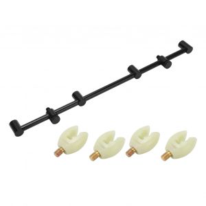 Support De Canne A Peche A La Carpe, Buzz Bar Avec Tete Lumineuse, Accessoire En Alliage D'aluminium (Support 45 Cm, 4 Tetes) - Neuf