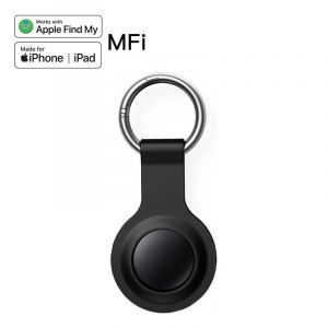 Traqueur Anti-Perte Pour Apple Airtag,Bluetooth,Gps,Smart Tag,Remplacement,Écouteur,Ios,Mfi,Key Finder- Black Tag And Shell - Neuf