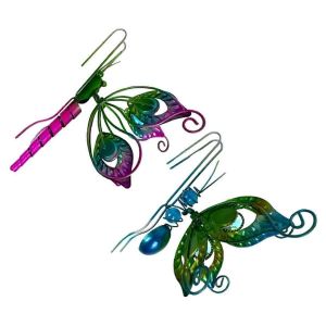 2 pcs pot de fleur hugger papillon figurines pour jardin balcon décor - Neuf