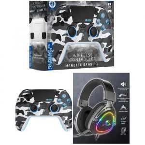 Casque gamer - SPIRIT OF GAMER - 151000hh40 - Son st&eacute;r&eacute;o 2.0 - Micro d&eacute;tachable - RGB rainbow - Neuf