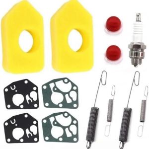 2 Set Filtre à air avec Membrane de carburateur Ressortsd pour Briggs Stratton Quattro 450 500 550 Series 698369 Classic Sprint - Neuf