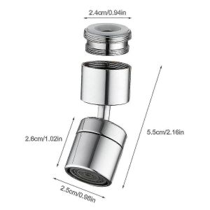 Ensemble de bec de robinet de cuisine 2 pièces,filtre universel à éclaboussures de robinet - Neuf