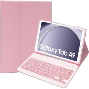 Coque Clavier Pour Samsung Galaxy Tab A9+ 2023 11 Pouces (Sm-X210/X216/X218), Azerty Français Étui Clavier Magnétique Bluetooth Sans Fil Etui Housse Avec Pen Holder Pour Samsung Tab A9 Plus-Poudré - Neuf