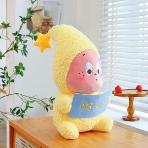 Peluche &Eacute;toile Jaune en Tissu Doux - Jouet Lecture OK Book Styl&eacute;, Cadeau Id&eacute;al pour Enfants, D&eacute;coration Maison Kawaii - Neuf