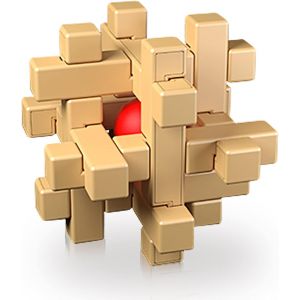 Kongming Lock 3D Brain Puzzle (Obtenez des perles dans la cage), Eco-F - Neuf