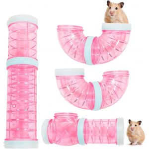 Jouet Tunnel Pour Hamster (Rose) - Neuf