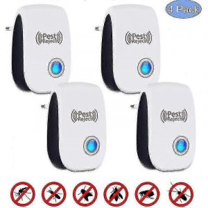 4 pièces contre les souris Répulsif antiparasitaire à ultrasons Répulsif anti-insectes électronique Répulsif pour animaux enfant OTQ - Neuf
