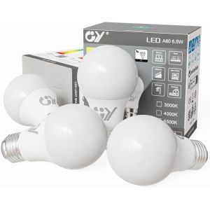 Ampoule Led E27 9.5w (&Eacute;quivalent 100w), 6500k Blanc Froid 1521 Lumens, A60 Ampoules E27 Led Efficacit&eacute; Energ&eacute;tique, D&eacute;polie, Non-Dimmable, 2 Unit&eacute; (Lot De 1) - Neuf