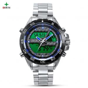 Sport Led Montre Analogique Num&eacute;rique Hommes Homme 30m &Eacute;tanche Electronique Quartz Montre-Bracelet Bleu - Neuf