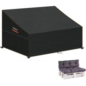 Ulteronixshop-Housse De Canap&eacute; Palette Imperm&eacute;able, B&acirc;che De Protection Pour Canape Ext&eacute;rieur Housse Banc De Jardin 2 Places Housses Pour Canap&eacute; Palette Bache Salon De Jardin Anti-Uv 138x99x80/40cm - Neuf