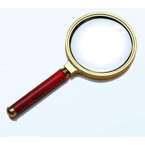 Loupe Portative 10x Haut De Gamme Avec Manche En Palissandre ¿ Idéale Pour La Lecture, Les Loisirs Et Les Expériences Scientifiques - Neuf