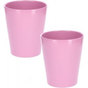 ERYI-® Lot De 2 Pots De Fleurs En Céramique Pour Orchidées, Hauteur : 150 Mm, Diamètre : 120 Mm, Violet Clair - Neuf