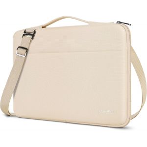 14-Inch Protective Laptop Bag Case Bag for Lenovo Flex 4/Thinkpad L46 L480 T480s E485 A485 Chromebook S330/HP ProBook 640 645 G4/Dell Inspiron/HP Stream 14, Beige - Neuf