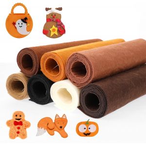 Mevronisshop-7 Pi&egrave;ces Feutrine Loisir Creatif 21 X 90 Cm Carr&eacute;s Feutre Artisanal 1 Mm D'epaisseur Avec Fil &Agrave; Broder Tissu Artisanal De Feutrine Rouleau Pour Fabrication De Bricolage Couture Patchwork - Neuf