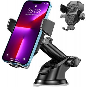 Support Téléphone Voiture 4 En 1 Support Voiture Auto Universel Rotation À 360° Pour Tableau De Bord/Pare-Brise/Grille D'aération Compatible Avec Tous Les Smartphones De 4,7 À 6,5 [Car783189] - Neuf