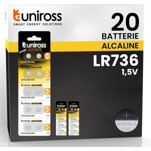 lbgwp60-Batterie Ag3 Lr736 Lr41 1,5 V Piles Alcalines À Bouton ¿ 2 Ampoules De 10 Piles - Neuf