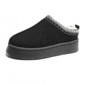 Chaussons Femme Chaud Doublé D'imprimés Plateforme Semelle De Bande De Roulement - Snngv - Neuf