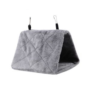 Hamac Douillet En Peluche Pour Oiseaux &iquest; Lit Chaud D'hiver Pour Perroquets Et Petits Oiseaux, Facile &Agrave; Suspendre, Double Entr&eacute;e, Doux Et Confortable - Neuf