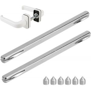 YUJTG-2 Pcs Tige Carrée 8 x 150 mm, Tiges de Poignée de Porte, Tige Carrée de Rechange en Acier Galvanisé Poignée de Porte en Acier Massif Tige Carrée en fer pour Fenêtre et Poignée de Porte - Neuf