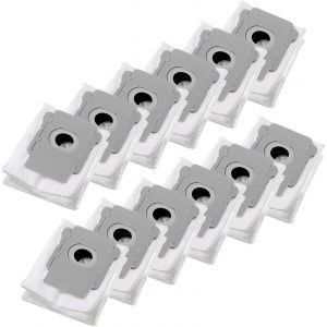12Pcs Sacs d'aspirateur pour iRobot Roomba i7 i7+ i7 Plus i3 i3+ i4 i4+ i6 i6+ i8 i8+ j7 j7+ s9 s9+ E5 E6 E7 Sac à Poussière de Rechange Accessoire pour Roomba i7 i7+ - Neuf