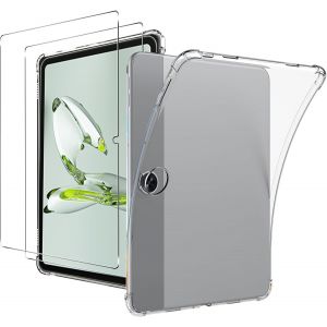 Coque Transparente Oneplus Pad Go + 2 Verres Trempés 9h ¿ Tpu Anti-Jaunissement, Protection Anti-Chocs 4 Coins Avec Airbags, Bords Surélevés Et Découpes Précises - Neuf