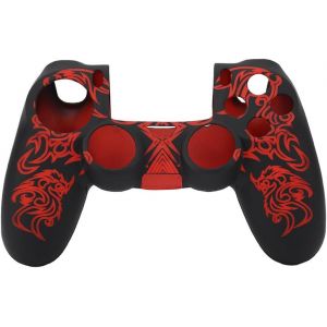 Kal-Peau Manette Ps4, Coque Souple Caoutchouc Silicone Étui Protection Anti Dérapant Housse Jeu San Fil Ps4 Skin Cover Jeux Compatible Contrôleur Couverture Case Glissement Transfert Eau Résistant - Neuf