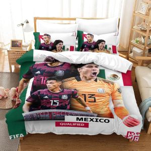 Qatar Housse De Couette De La Coupe Du Monde Mexico | Housse De Couette Souvenir De C&iquest;&iquest;L&iquest;&iquest;Bration | &iquest;&iquest;Quipes De Pays Pour La Coupe Du Monde King&pound;&iquest;Xcm&pound;&copy; - Neuf