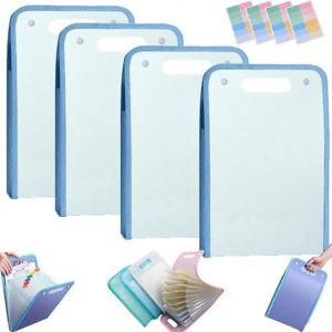 4PCS Chemise étanche étendue,gestionnaire de fichiers vertical B - Neuf