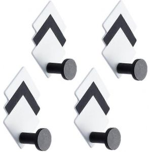 4 pcs crochets collants géométriques muraux créatifs porte-manteaux organisateurs cintres pour chapeau - Neuf
