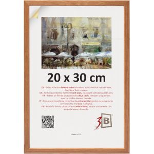 CMWX-Cadre de l'image LUND - Brun (Ch&ecirc;ne) - 20x30 cm - cadre photo en bois avec verre acrylique - Neuf