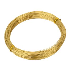 MEVRONISSHOP-Fil en laiton - Diam&egrave;tre : 0,5 mm - Diam&egrave;tre du fil : 0,5 mm - Longueur : 50 m - Neuf