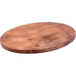 KALANKA-Assiette en Bois de manguier foncé Ovale 10x8cm presentier Plaque Assiette décoration Surface Lisse 10463 - Neuf