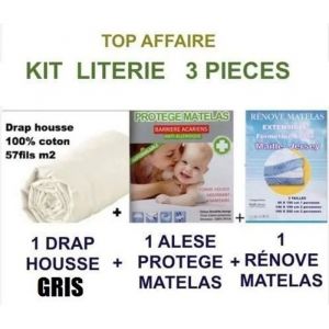 Al&egrave;se Matelas + R&eacute;nove Matelas+ Drap Housse Kit Pour Lit Taille 140cm X 190cm - Neuf