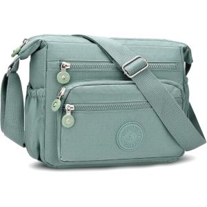 RFCBC-Sac Bandoulière Femme, Nylon Imperméable Sac a Bandouliere Femme avec Bandoulière Réglable, Sac à Main Femmes Bandoulières Décontracté Multi-Poches Pour Voyage École Achats - Neuf