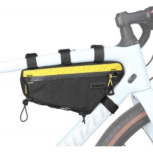 Sac De Cadre De V&eacute;lo &Eacute;tanche Pour V&eacute;lo-Sac Triangulaire De 1,8 L-Pochette De V&eacute;lo Sous Tube-Accessoires De Cyclisme Professionnels (M)-Noir Et Jaune - Neuf