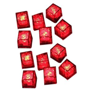Lot de 12 gla&ccedil;ons clignotants &agrave; LED &eacute;tanches qui brillent dans le noir, compatibles avec les d&eacute;corations de bar, de club, de f&ecirc;te - Neuf