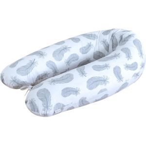 Coussin De Grossesse - Coussin D'allaitement 170 Cm - Coussin Pour Sommeil Lat&eacute;ral 100% Coton - Avec Housse Amovible - Coussin De Grossesse Pour Dormir (H&eacute;risson) - Neuf