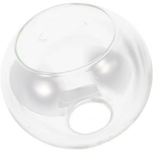 SUBZONAL-Abat-Jour En Verre Transparent Double Trou 7.87In Pour Suspension Luminaire Plafond 20Cm Remplacement Abat-Jour Globe Pour Salon Chambre Bureau - Neuf