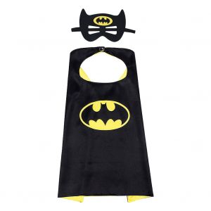 Costume De Batman Pour Tout-Petit, Ensemble Cape Et Masque, Jeu De Role (70 X 70 Cm) - Neuf