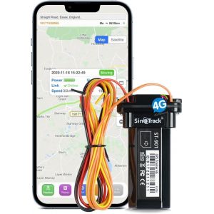 VornixorSarlshop-GPS de Voiture - Localisateur d'alarme Anti-Perte - Mini Appareil Portable de localisation en Temps r&eacute;el - &Eacute;tanche - Appareil de traqueur GPS pour Camion Taxi - Compatible avec iOS W - Neuf