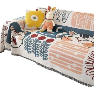 Housse De Canapé D'été Tissu Canapé Housse De Coussin Couverture Simple 90x180cm - Neuf