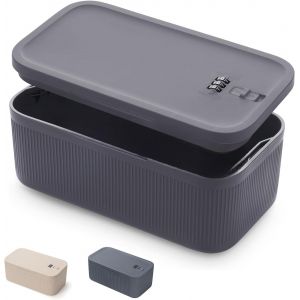 lbgwp60-Boîte De Rangement Verrouillable, Boîte De Rangement Pour Médicaments, Boîte De Verrouillage De Téléphone Portable, Boîte De Verrouillage De Réfrigérateur, Boîte De Verrouillage À Combinaison - Neuf