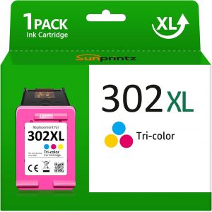 302 XL Couleur,pour HP 302XL Couleur,Cartouche 302 Couleur Compatible avec HP Envy 4520 4524 4525, pour HP DeskJet 2130 3630 3636,pour HP Officejet 3830 5230 3831(1 Couleur) - Neuf