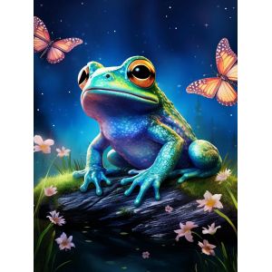 Diamond Painting 5d Diy Diamant Peinture Planète Grenouille Bricolage Plein Forage Cristal Strass Peinture Décor À La Maison,30 * 40 Cm(F5-131) - Neuf